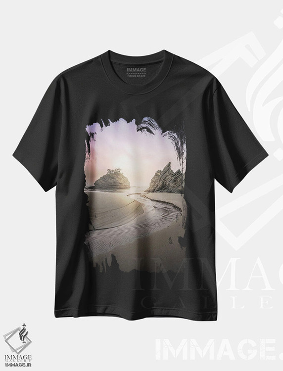 تیشرت طرح دار S پنهان، مدیوم اثر استیو برکلی | immage.ir