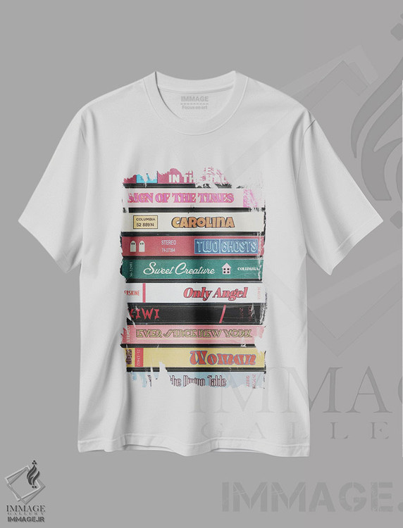 تیشرت طرح دار آلبوم اول هری استایلز اثر جردن بولتون | فروشگاه ایماژ