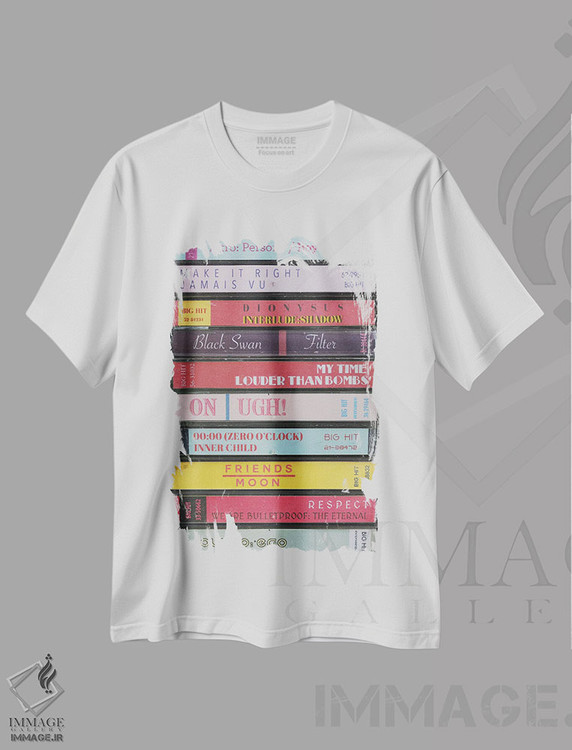 تیشرت طرح دار بی تی اس، تزئینی اثر جردن بولتون | immage.ir