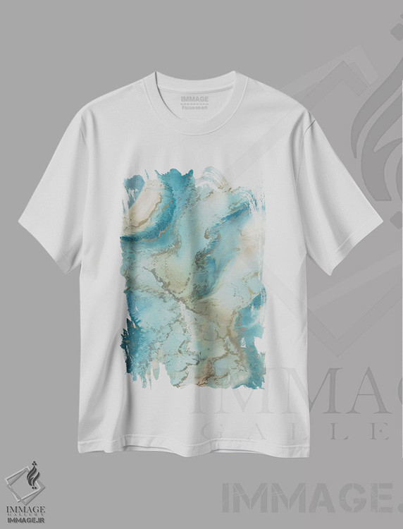 تیشرت طرح دار الهام گرفته از عقیق اثر بلیکلی برینگ | immage.ir