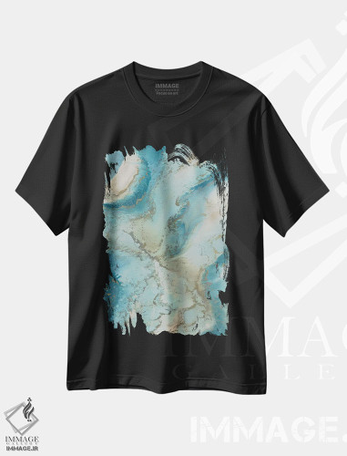 تیشرت طرح دار الهام گرفته از عقیق اثر بلیکلی برینگ | فروشگاه ایماژ