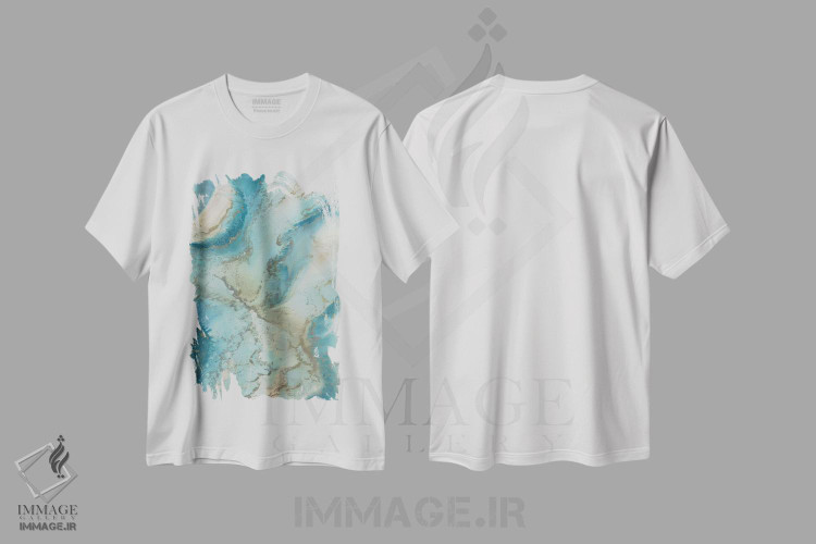 تیشرت طرح دار الهام گرفته از عقیق اثر بلیکلی برینگ | immage.ir