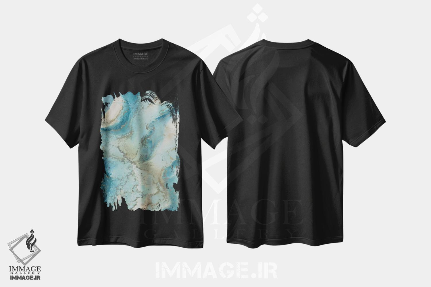 تیشرت طرح دار الهام گرفته از عقیق اثر بلیکلی برینگ | فروشگاه ایماژ