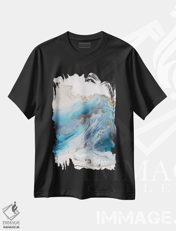 تیشرت طرح دار حرکت جزر و مدی اثر بلیکلی برینگ | فروشگاه ایماژ