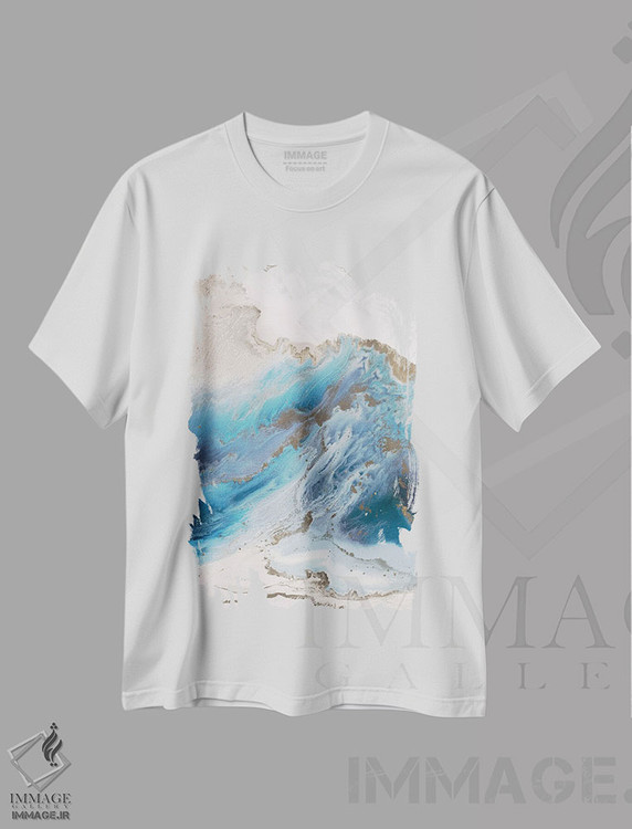 تیشرت طرح دار حرکت جزر و مدی اثر بلیکلی برینگ | immage.ir