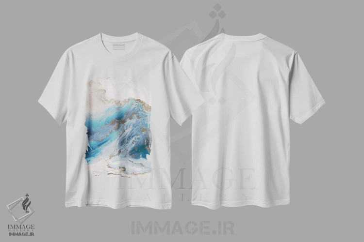 تیشرت طرح دار حرکت جزر و مدی اثر بلیکلی برینگ | immage.ir