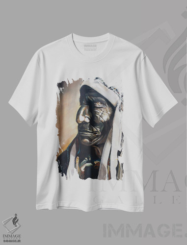 تیشرت طرح دار گوزن سریع، هنر فاخر معاصر اثر بلول آرت | فروشگاه ایماژ