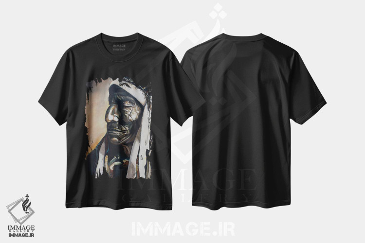تیشرت طرح دار گوزن سریع، هنر فاخر معاصر اثر بلول آرت | immage.ir