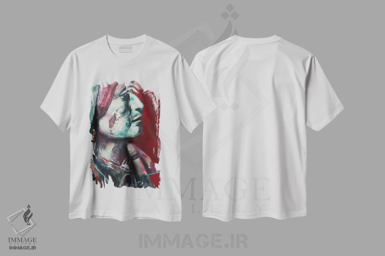 تیشرت طرح دار جیکاریا، هنر فاخر معاصر اثر بلول آرت | فروشگاه ایماژ