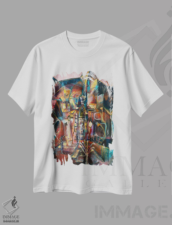 تیشرت طرح دار سفر اثر بلول آرت | فروشگاه ایماژ