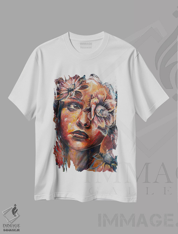 تیشرت طرح دار امید، هنر فاخر معاصر اثر بلول آرت | فروشگاه ایماژ