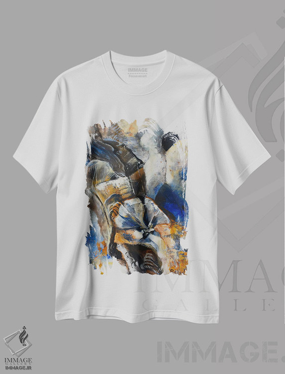 تیشرت طرح دار شکوفایی اثر بلول آرت | immage.ir