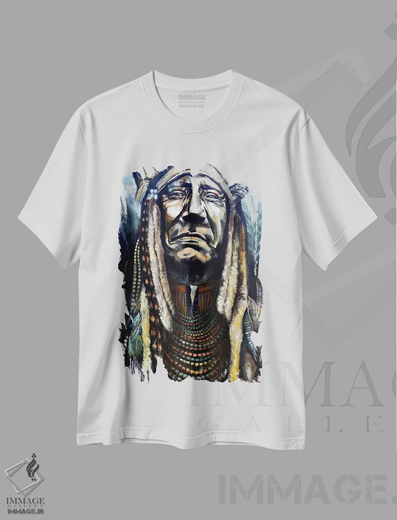 تیشرت طرح دار درخت تنها، هنر فاخر معاصر اثر بلول آرت | immage.ir