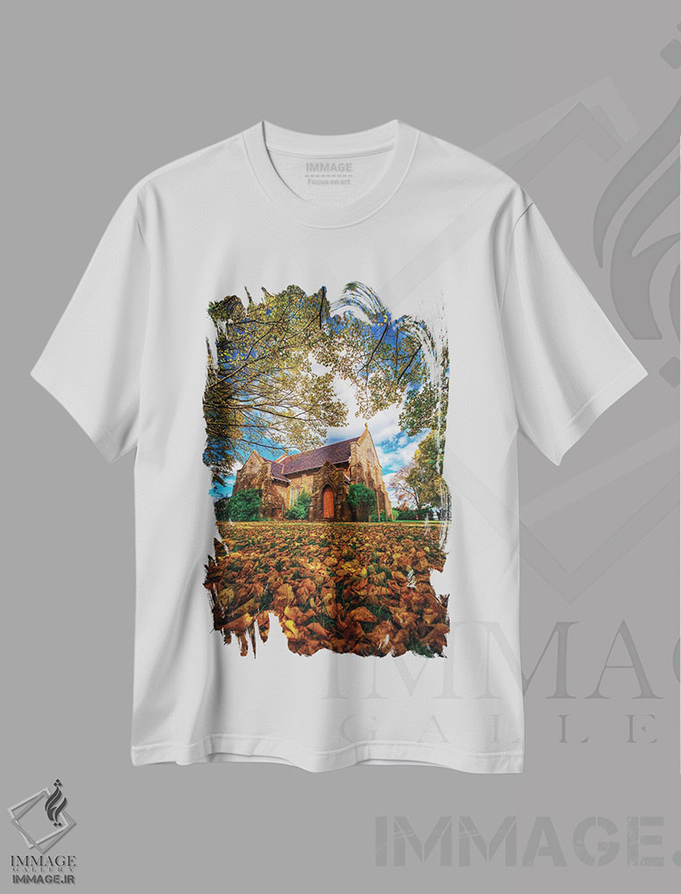 تیشرت طرح دار زمین های کلیسا، مدیوم اثر بن مولدر | immage.ir