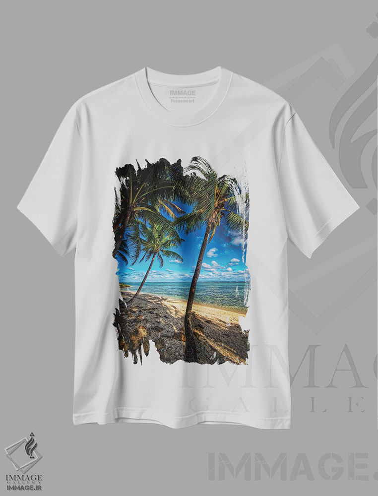 تیشرت طرح دار سواحل استوایی، تزئینی اثر بن مولدر | immage.ir