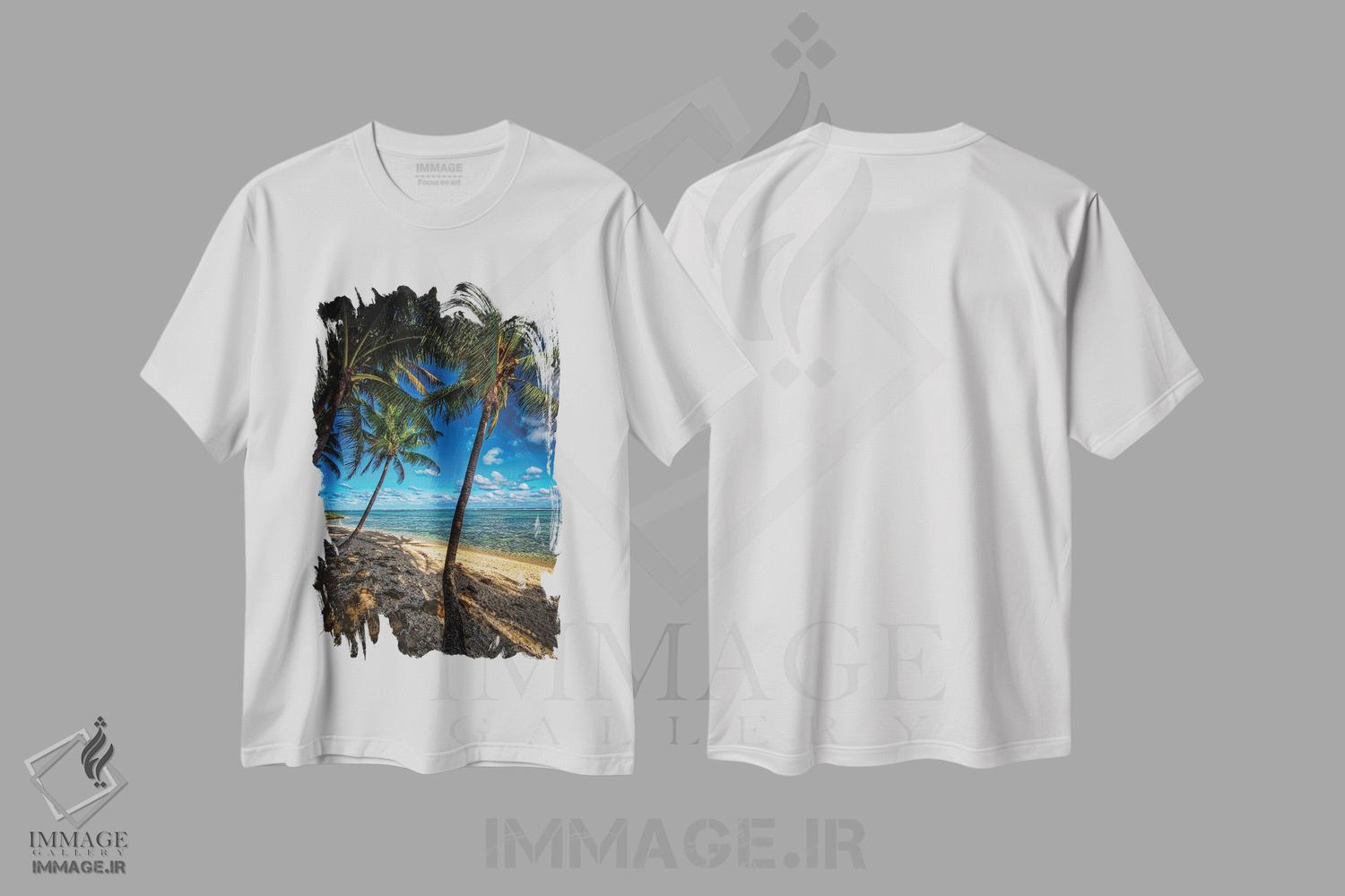 تیشرت طرح دار سواحل استوایی، تزئینی اثر بن مولدر | immage.ir