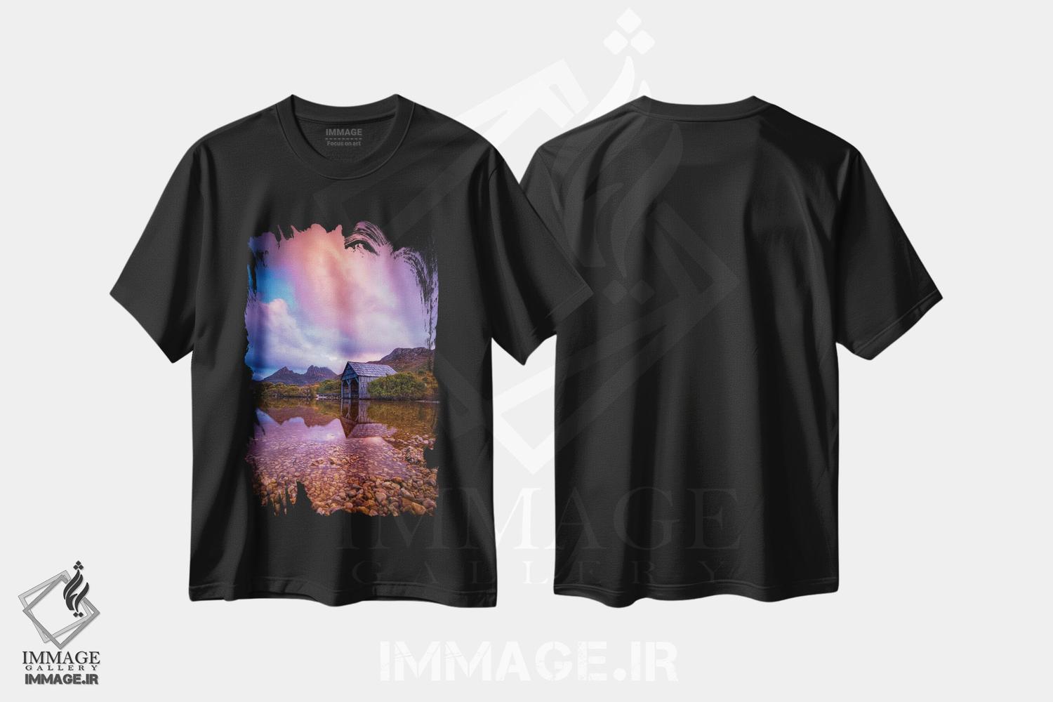 تیشرت طرح دار خانه قایقی، مدیوم اثر بن مولدر | immage.ir