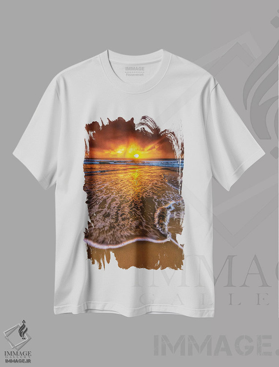 تیشرت طرح دار حال وهوای طلوع آفتاب، مدیوم اثر بن مولدر | فروشگاه ایماژ