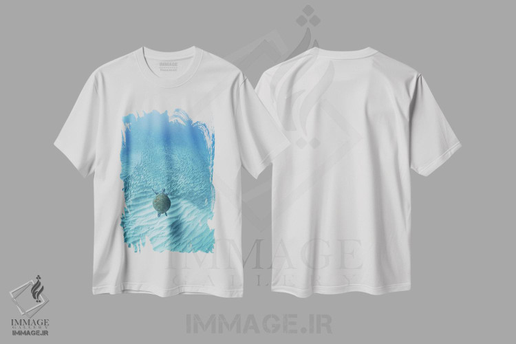 تیشرت طرح دار سفر لاک پشت، مدیوم اثر بن مولدر | فروشگاه ایماژ