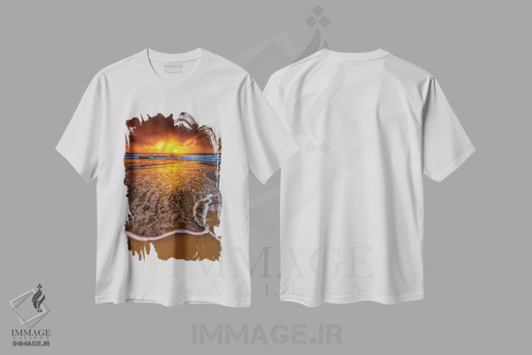 تیشرت طرح دار حال وهوای طلوع آفتاب، مدیوم اثر بن مولدر | فروشگاه ایماژ