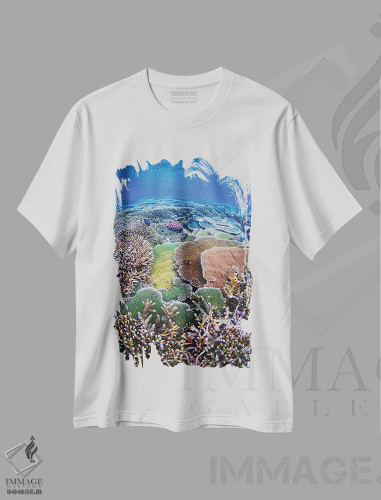 تیشرت طرح دار زندگی زیر دریا، مدیوم اثر بن مولدر | فروشگاه ایماژ