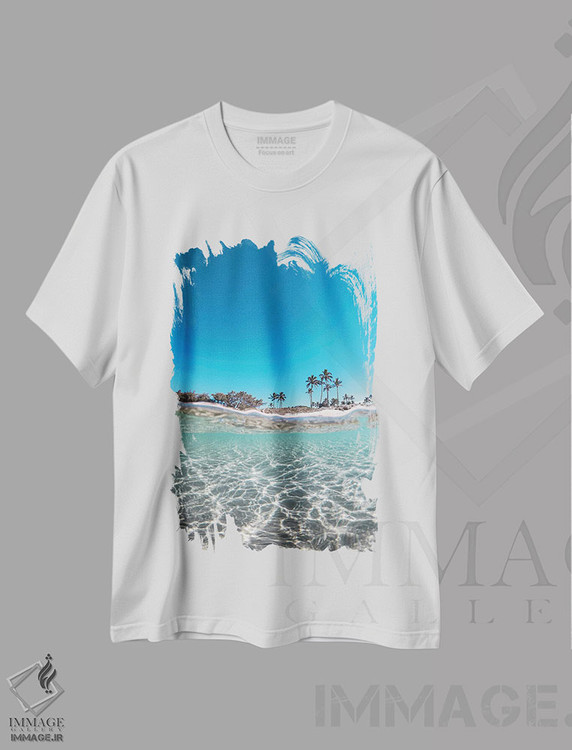 تیشرت طرح دار آرامش، مدیوم اثر بن مولدر | فروشگاه ایماژ