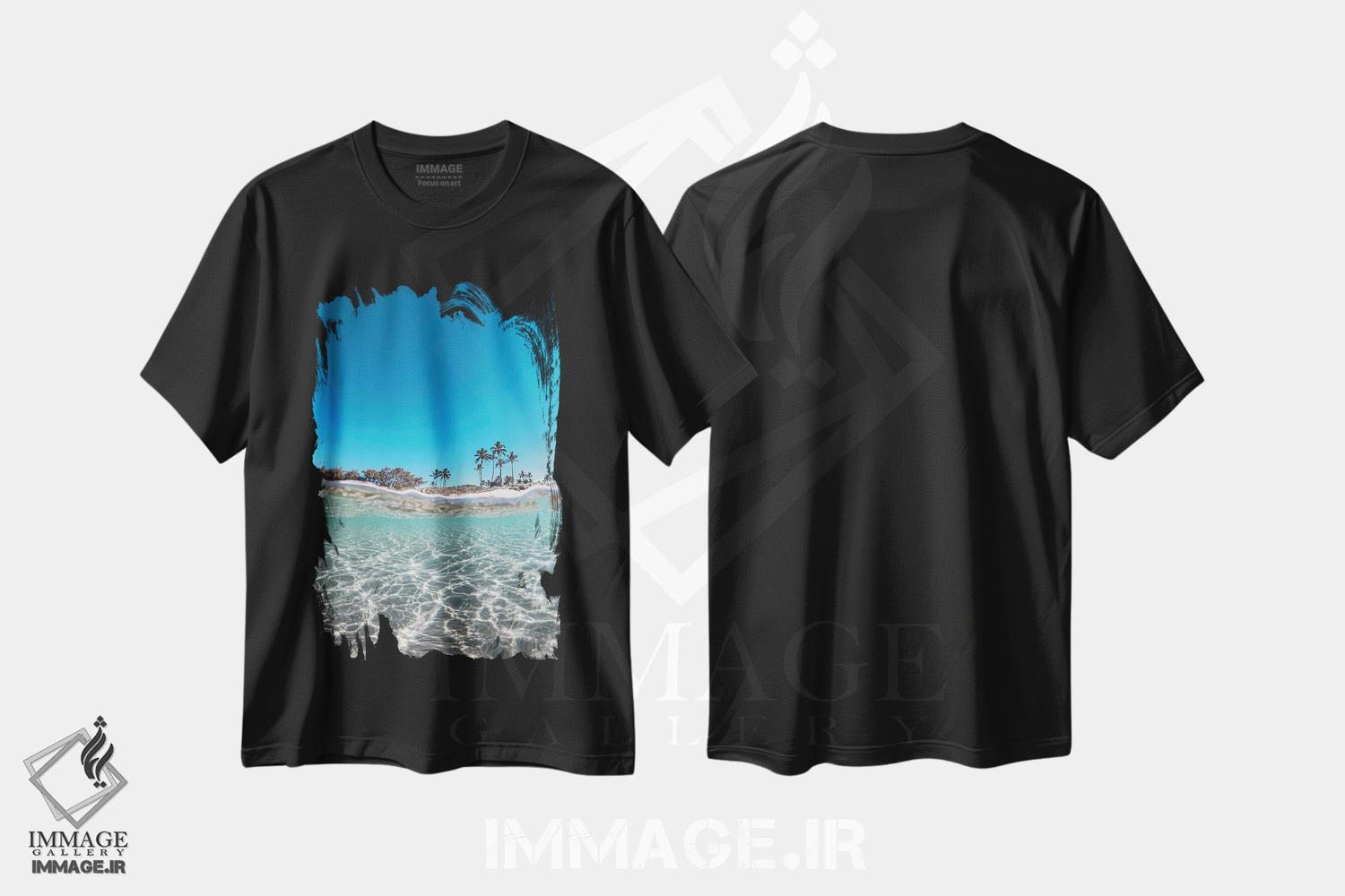 تیشرت طرح دار آرامش، مدیوم اثر بن مولدر | immage.ir