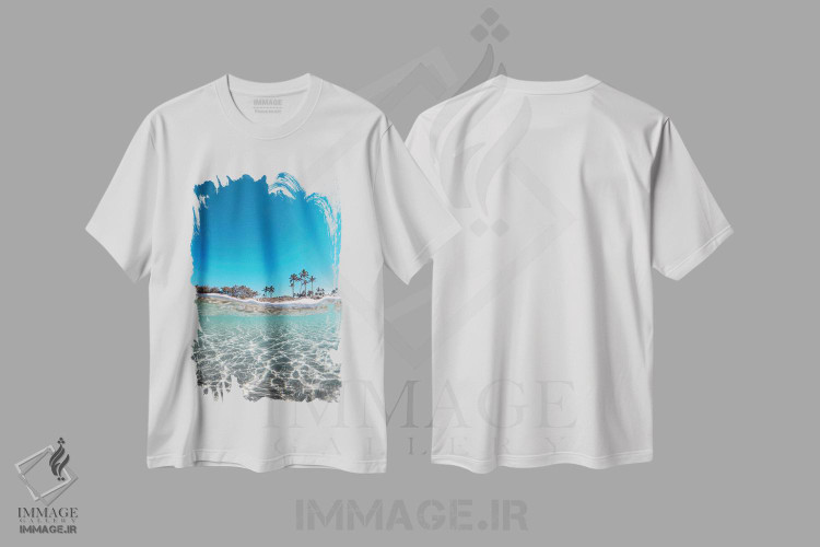 تیشرت طرح دار آرامش، مدیوم اثر بن مولدر | فروشگاه ایماژ