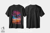 تیشرت طرح دار جایگاه غروب، مدیوم اثر بن مولدر | immage.ir