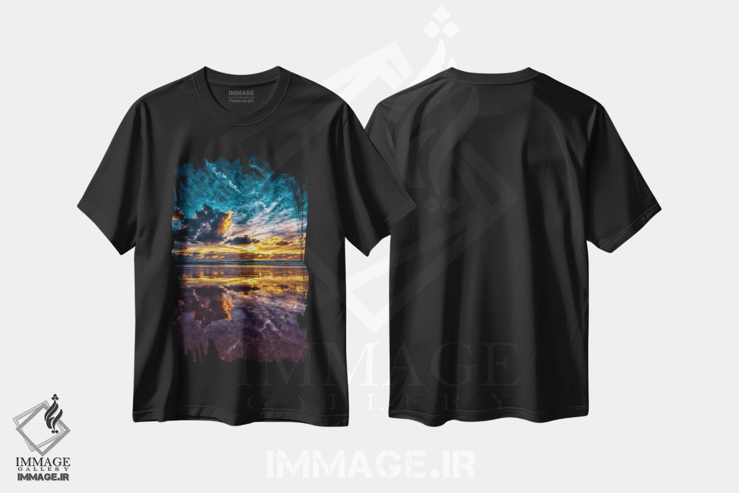 تیشرت طرح دار آسمان های برقی، مدیوم اثر بن مولدر | فروشگاه ایماژ