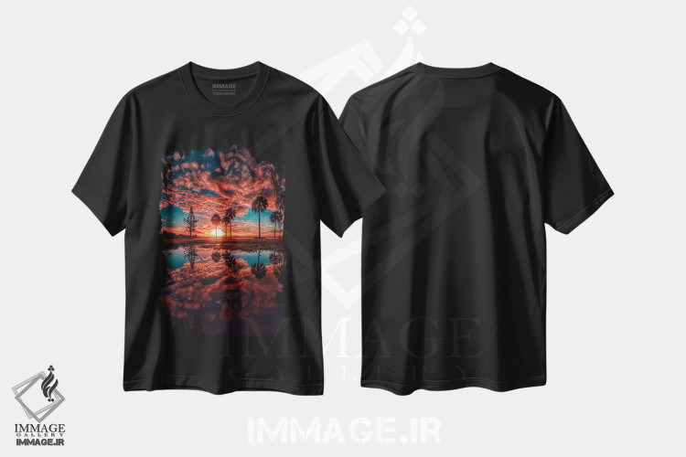 تیشرت طرح دار رویای کالیفرنیا، مدیوم اثر بن مولدر | immage.ir