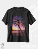 تیشرت طرح دار نخل در غروب، مدیوم اثر بن مولدر | فروشگاه ایماژ