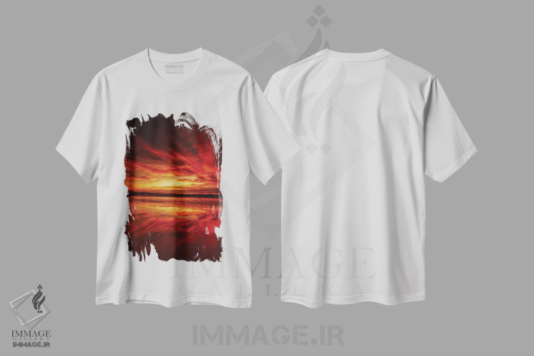 تیشرت طرح دار آتش آسمان، مدیوم اثر بن مولدر | immage.ir