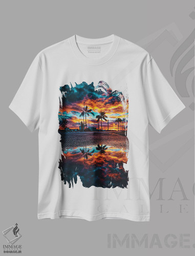 تیشرت طرح دار پیاده رو، مدیوم اثر بن مولدر | فروشگاه ایماژ