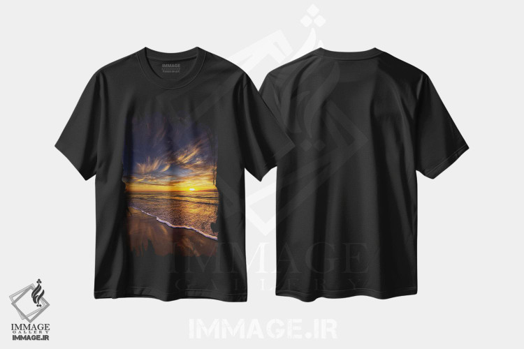 تیشرت طرح دار امواج طلایی، مدیوم اثر بن مولدر | فروشگاه ایماژ