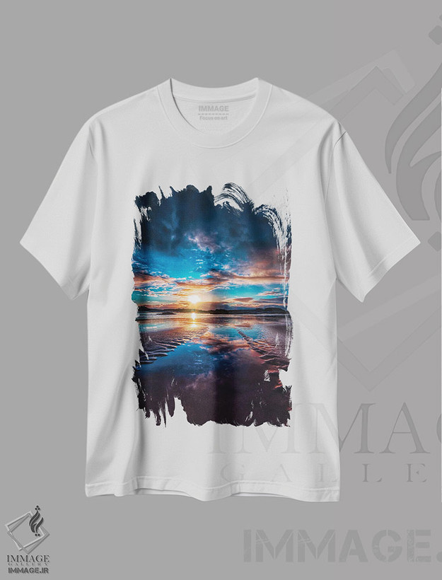 تیشرت طرح دار جزر کم، مدیوم اثر بن مولدر | فروشگاه ایماژ
