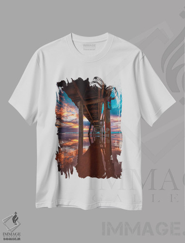 تیشرت طرح دار زیر پل، مدیوم اثر بن مولدر | فروشگاه ایماژ