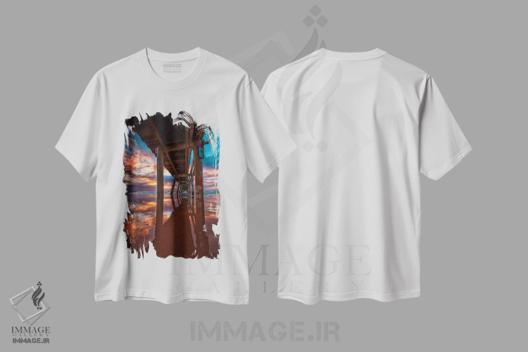 تیشرت طرح دار زیر پل، مدیوم اثر بن مولدر | فروشگاه ایماژ