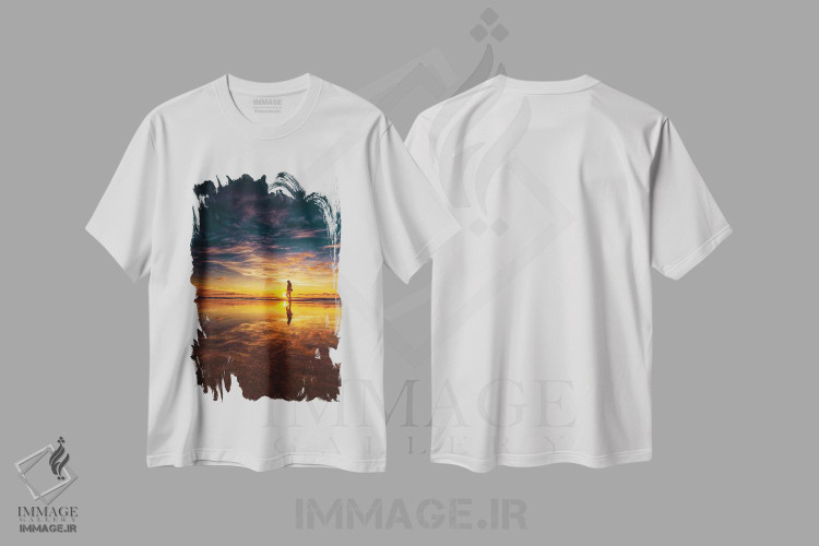 تیشرت طرح دار راه رفتن روی آب، مدیوم اثر بن مولدر | immage.ir