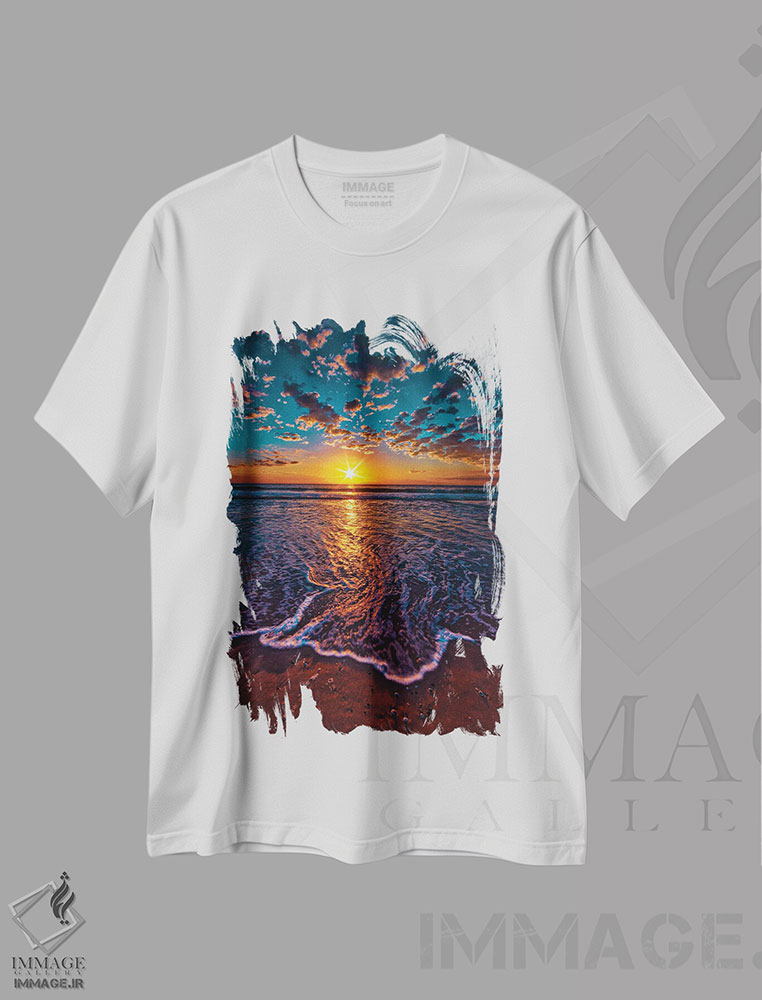 تیشرت طرح دار انگشتان اقیانوس، مدیوم اثر بن مولدر | immage.ir