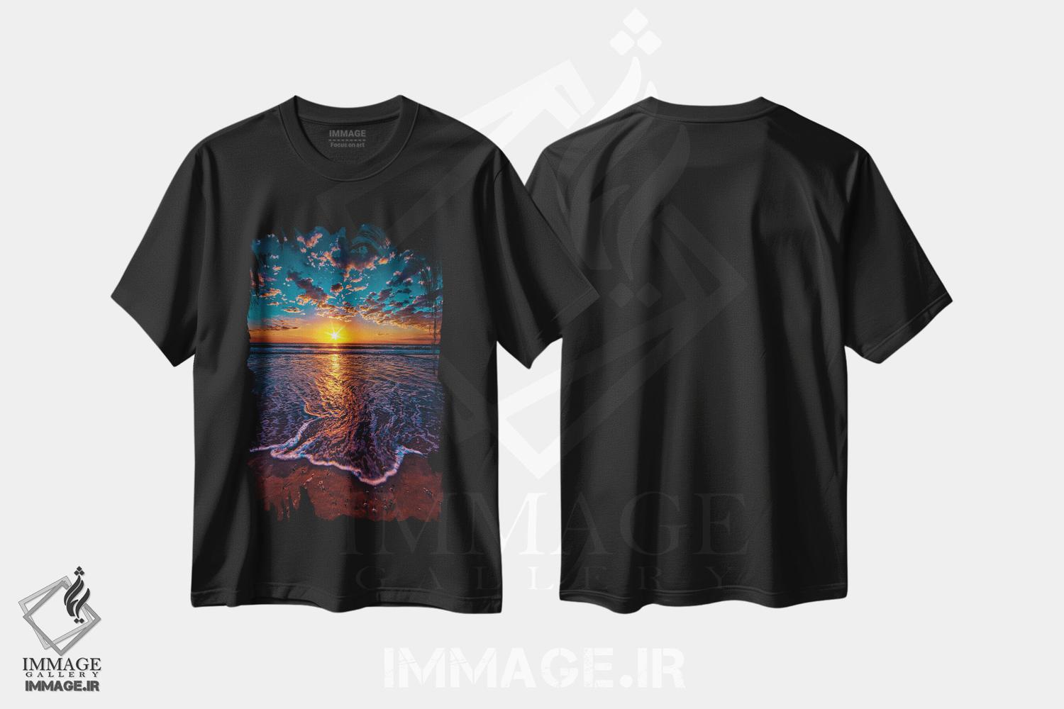 تیشرت طرح دار انگشتان اقیانوس، مدیوم اثر بن مولدر | فروشگاه ایماژ