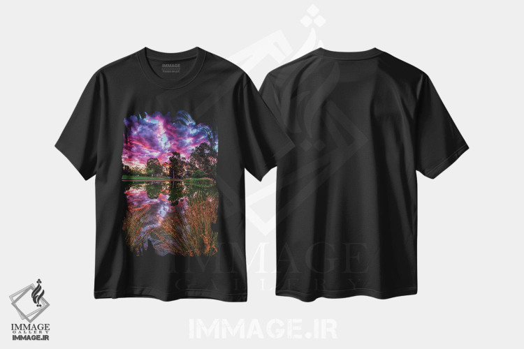 تیشرت طرح دار میان نیزارها، مدیوم اثر بن مولدر | immage.ir