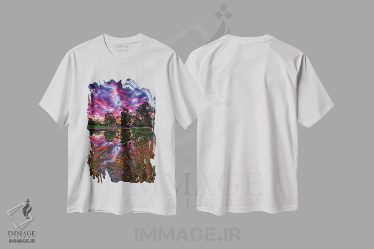 تیشرت طرح دار میان نیزارها، مدیوم اثر بن مولدر | فروشگاه ایماژ