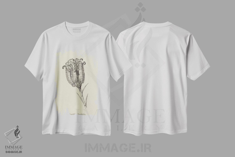 تیشرت طرح دار تایگرلیلیا ترابیلیس، هنر فاخر کلاسیک اثر ادوارد لیر | فروشگاه ایماژ