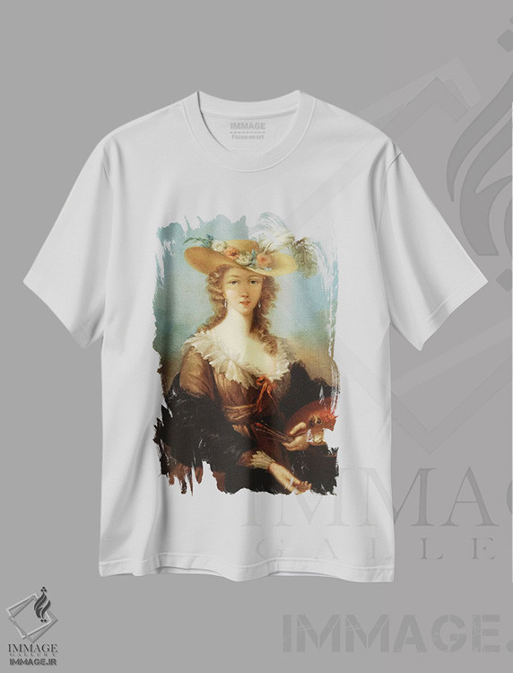 تیشرت طرح دار خودنگاره، هنر فاخر کلاسیک اثر الیزابت لوئیز ویژه لو برن | فروشگاه ایماژ