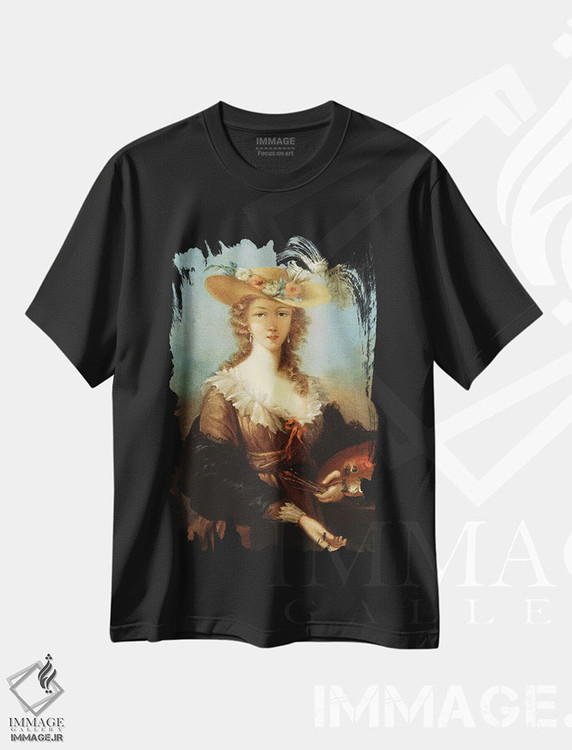 تیشرت طرح دار خودنگاره، هنر فاخر کلاسیک اثر الیزابت لوئیز ویژه لو برن | immage.ir