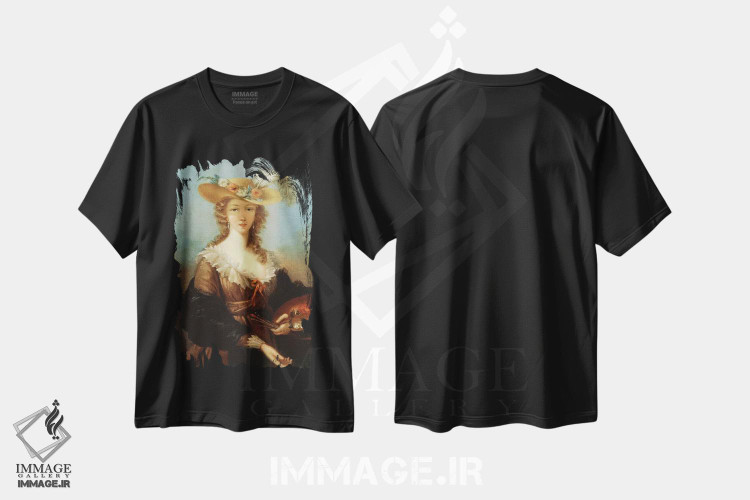 تیشرت طرح دار خودنگاره، هنر فاخر کلاسیک اثر الیزابت لوئیز ویژه لو برن | immage.ir