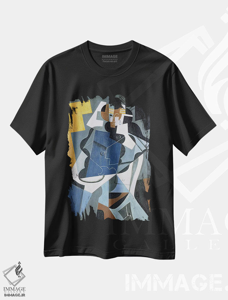 تیشرت طرح دار 1917,پیکرهٔ یک زن، ۱۹۱۷، آبستره اثر خوان گрис | immage.ir