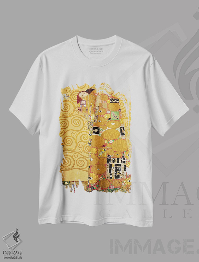 تیشرت طرح دار کمال، آرت نوو اثر گوستاو کلیمت | فروشگاه ایماژ