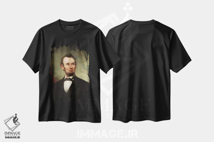 تیشرت طرح دار آبراهام لینکلن، هنر فاخر کلاسیک اثر جورج هنری استوری | فروشگاه ایماژ